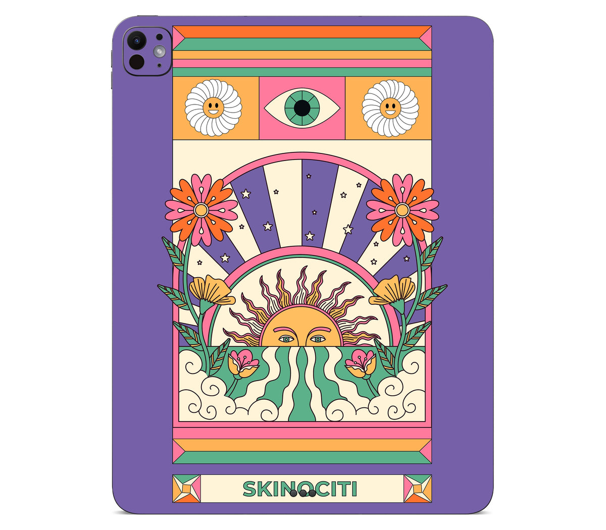 iPad Pro 13" (M5) skin, Acidic Glare, back skin
