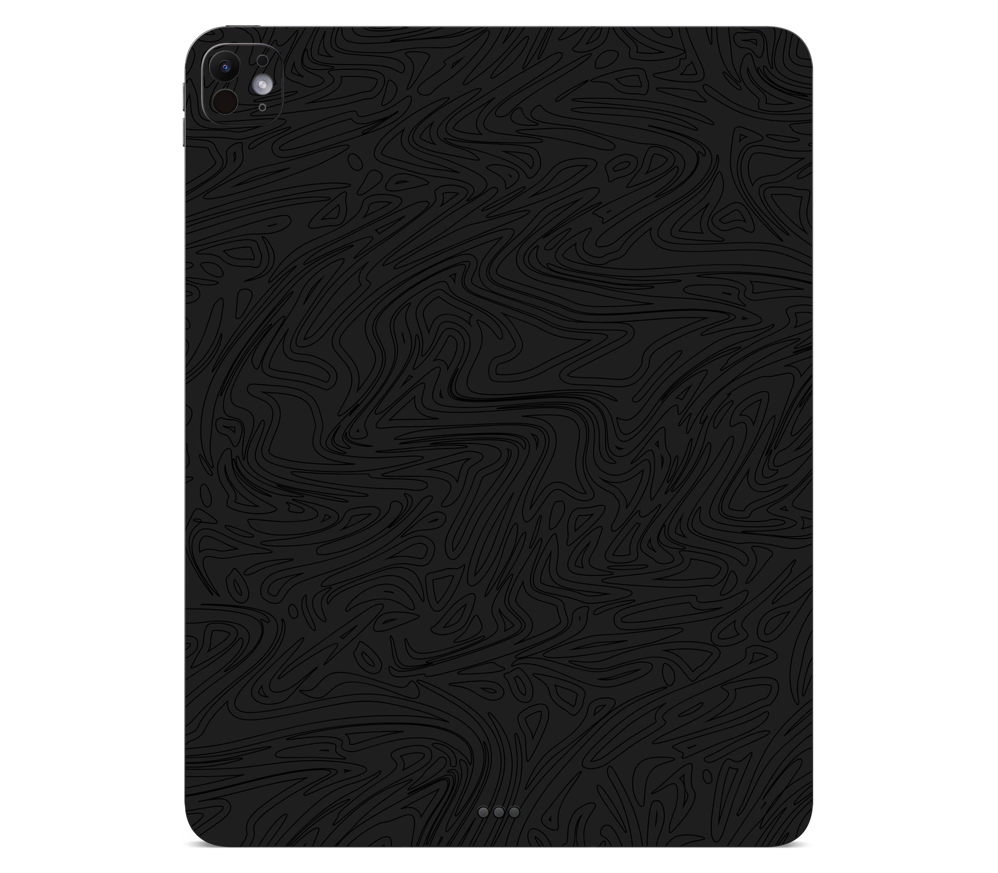iPad Pro 13" (M5) skin, Black Ice, back skin without logo cutout