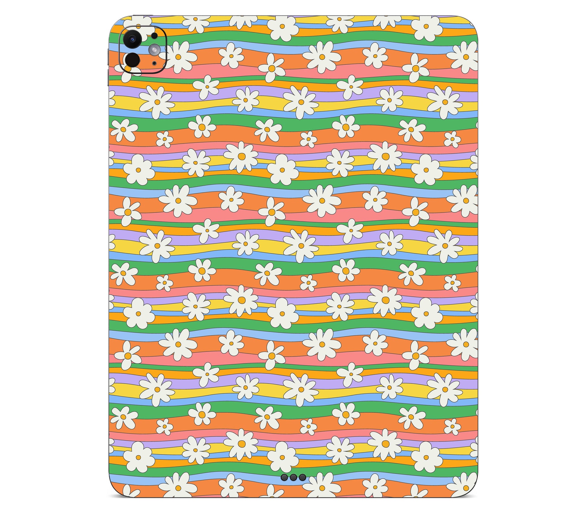iPad Pro 13" (M5) skin, Daisy Drift, back skin without logo cutout