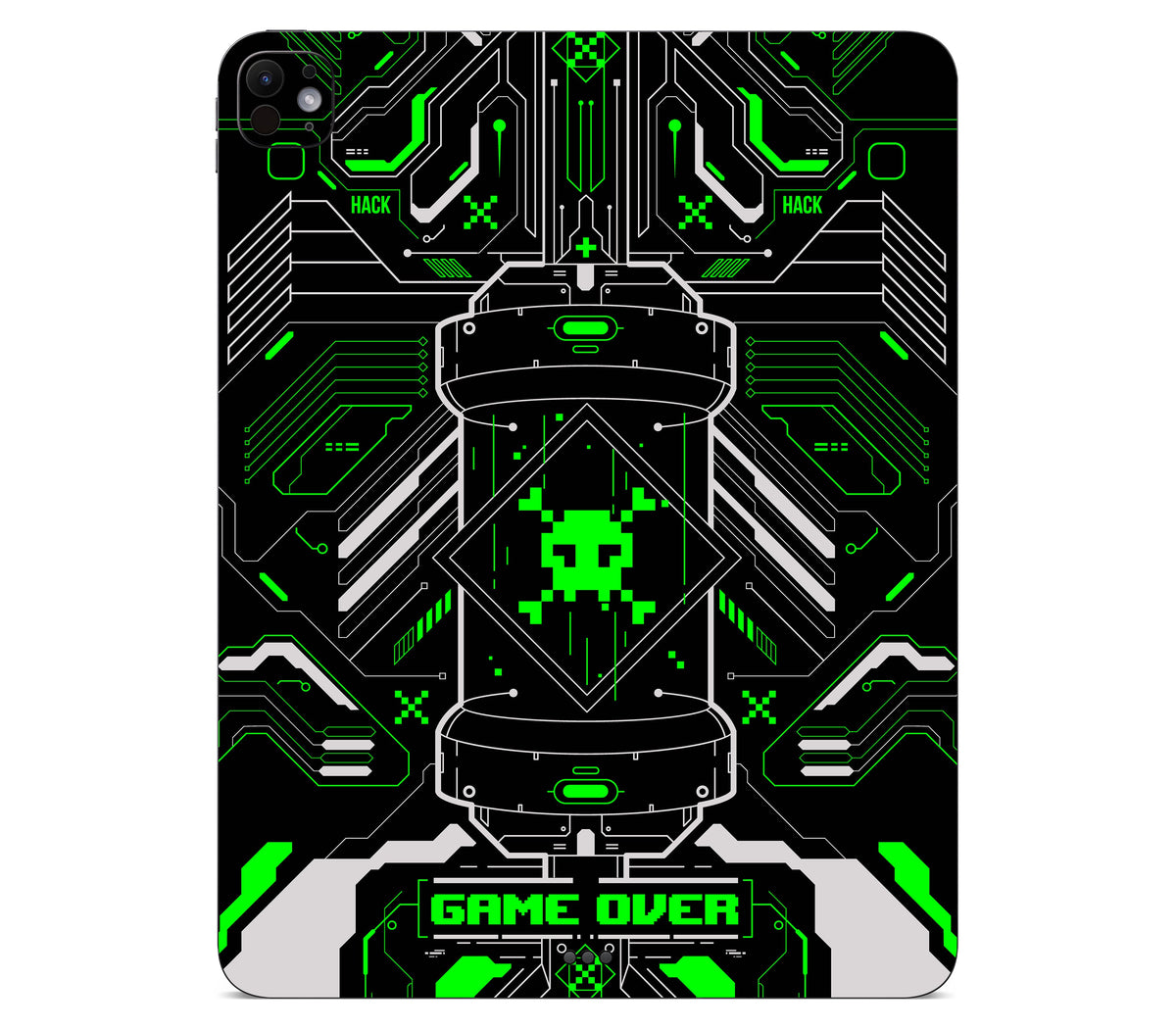 iPad Pro 13" (M5) skin, Fatal Error (Acid), back skin