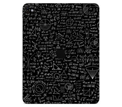 iPad Pro 13" (M5) skin, Math Madness, back skin with logo cutout