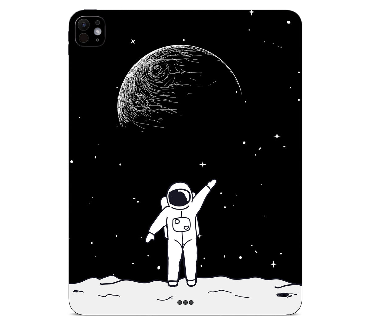 iPad Pro 13" (M5) skin, Moonwave, back skin