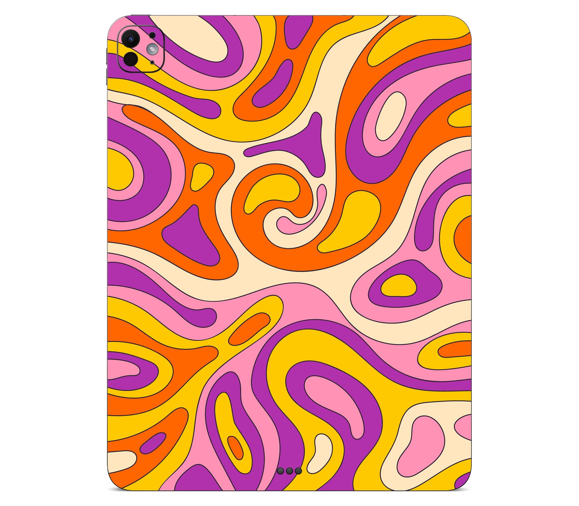 iPad Pro 13" (M5) skin, Psycho Vortex, back skin without logo cutout