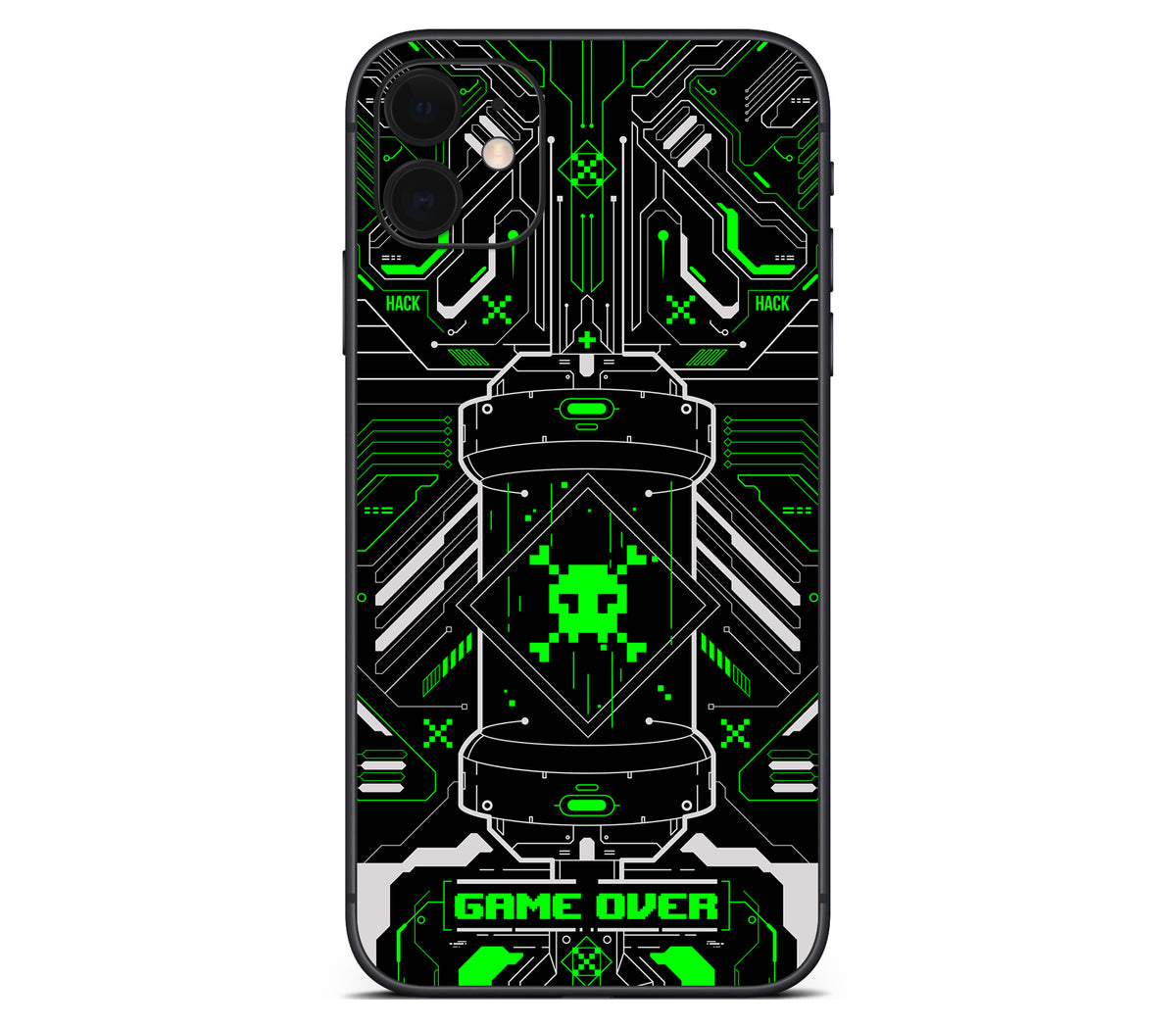 iPhone 11 skin, Fatal Error (Acid), back skin
