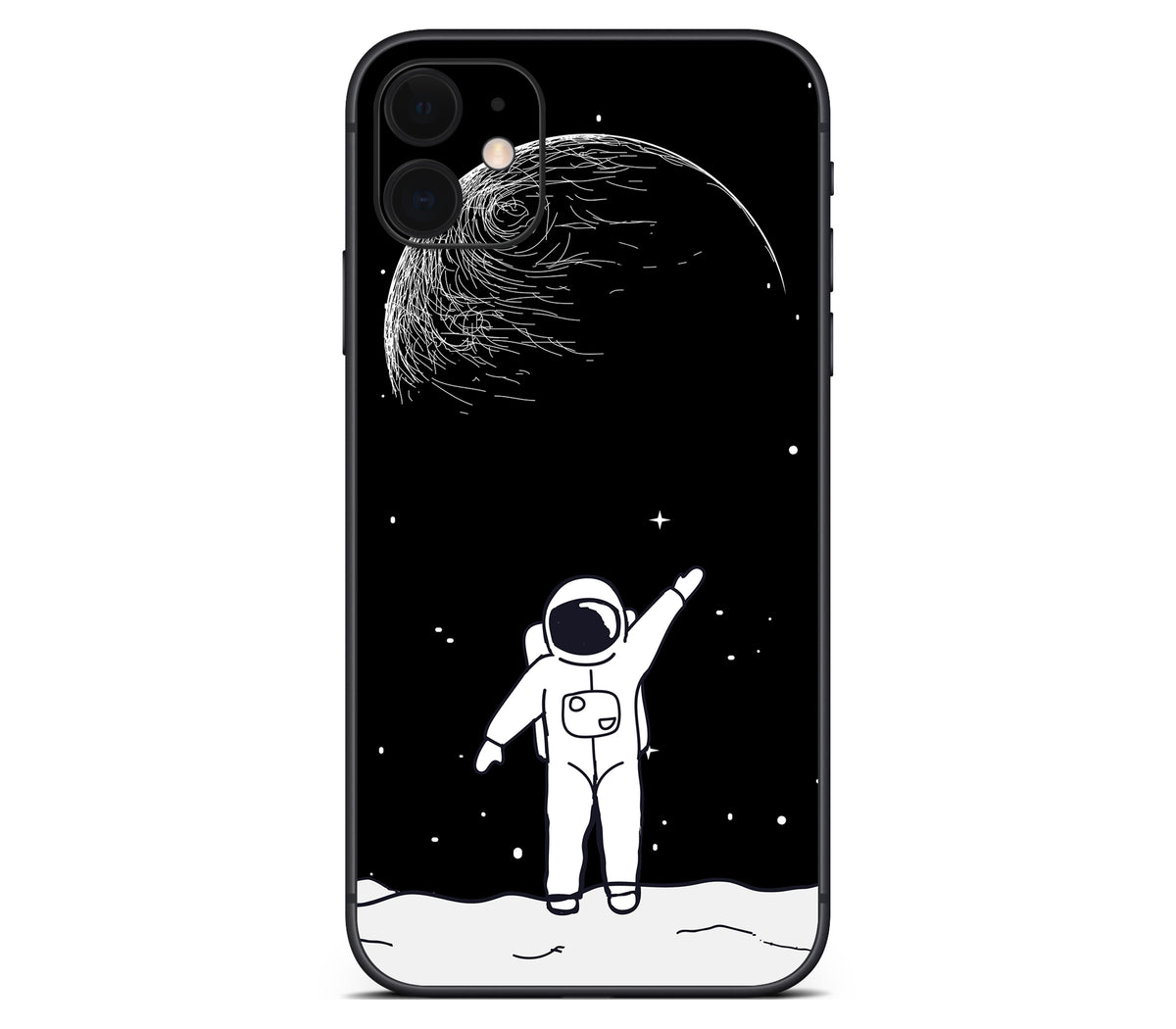 iPhone 11 skin, Moonwave, back skin