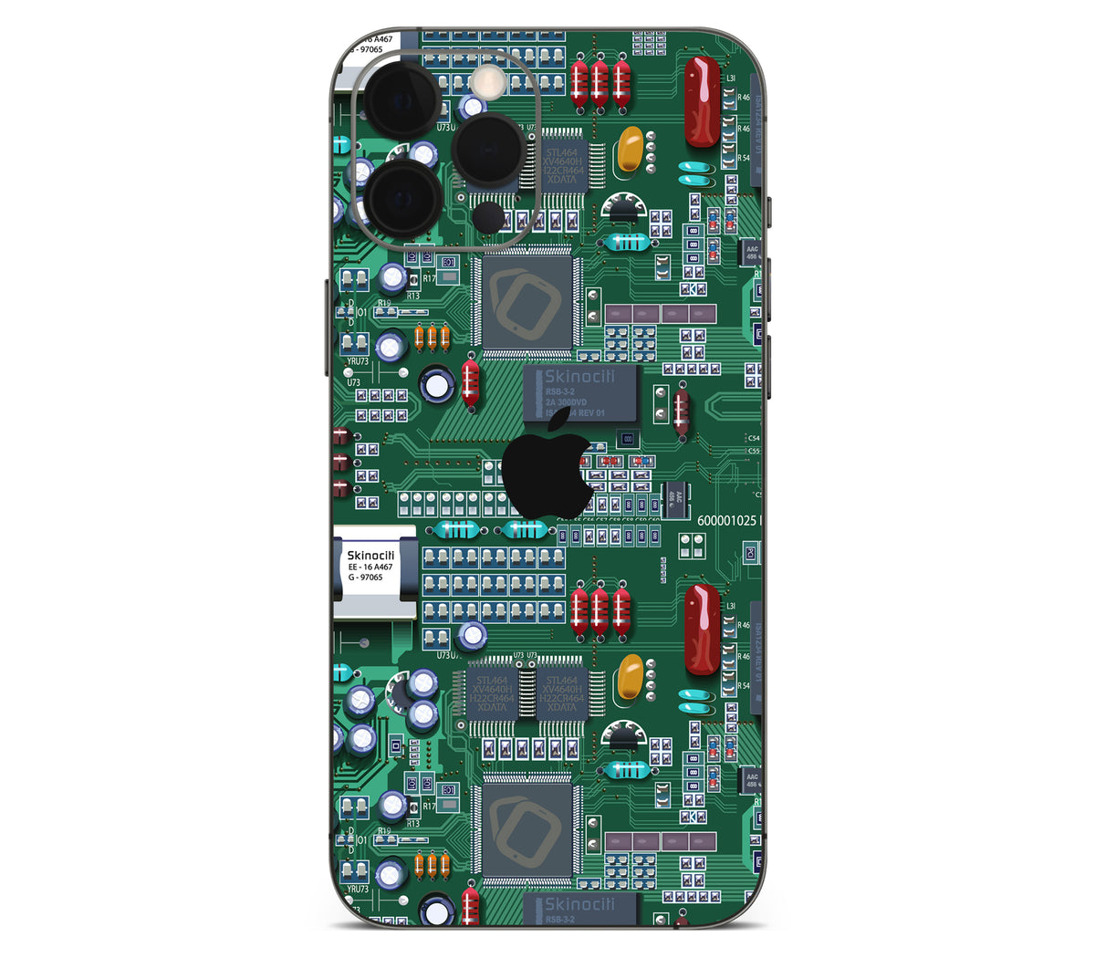 iPhone 12 Pro Max skin, Terminal, back skin with logo cutout
