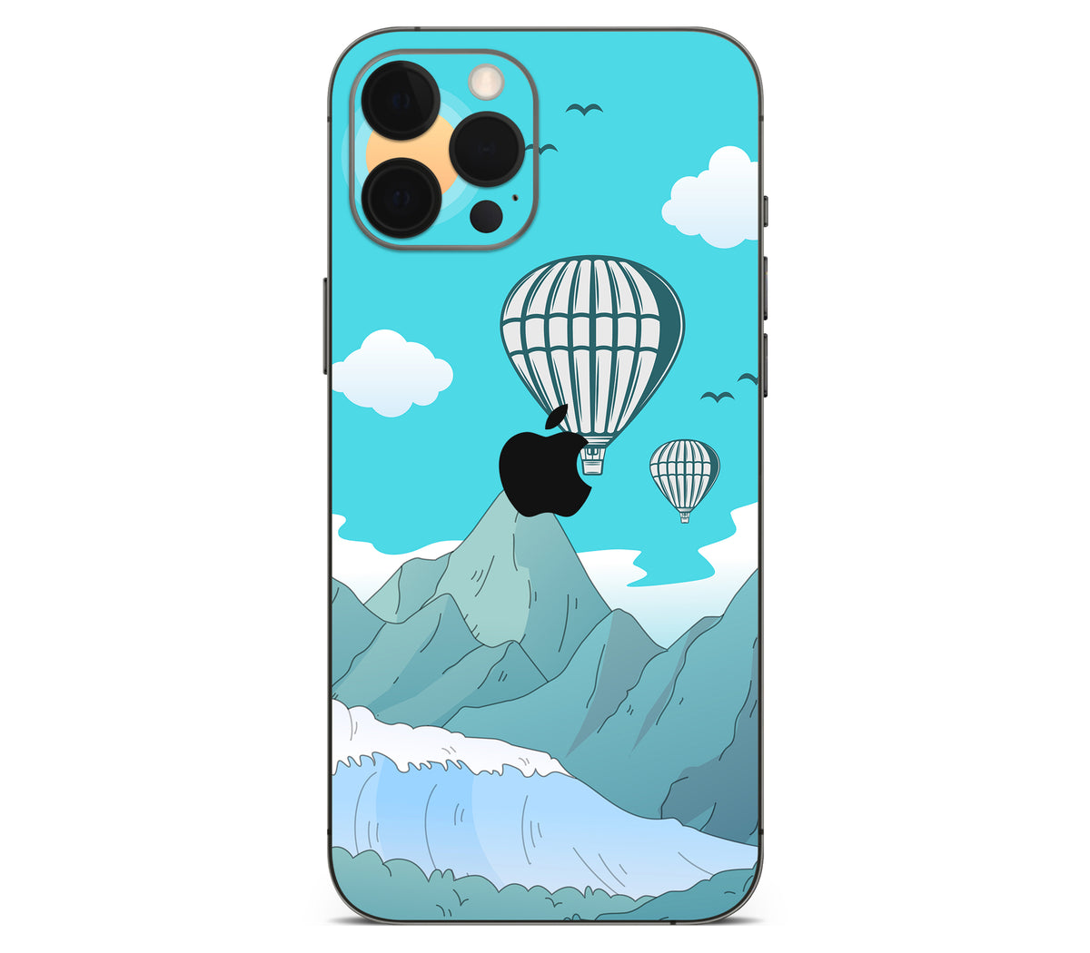 iPhone 12 Pro skin, Altitude Error, back skin with logo cutout