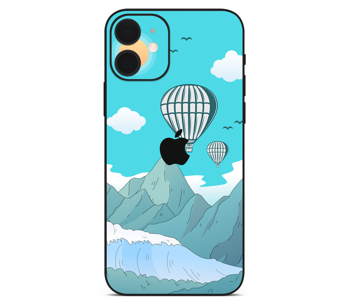 iPhone 12 skin, Altitude Error, back skin with logo cutout