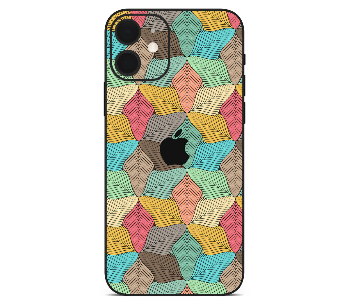 iPhone 12 skin, Blossom, back skin with logo cutout