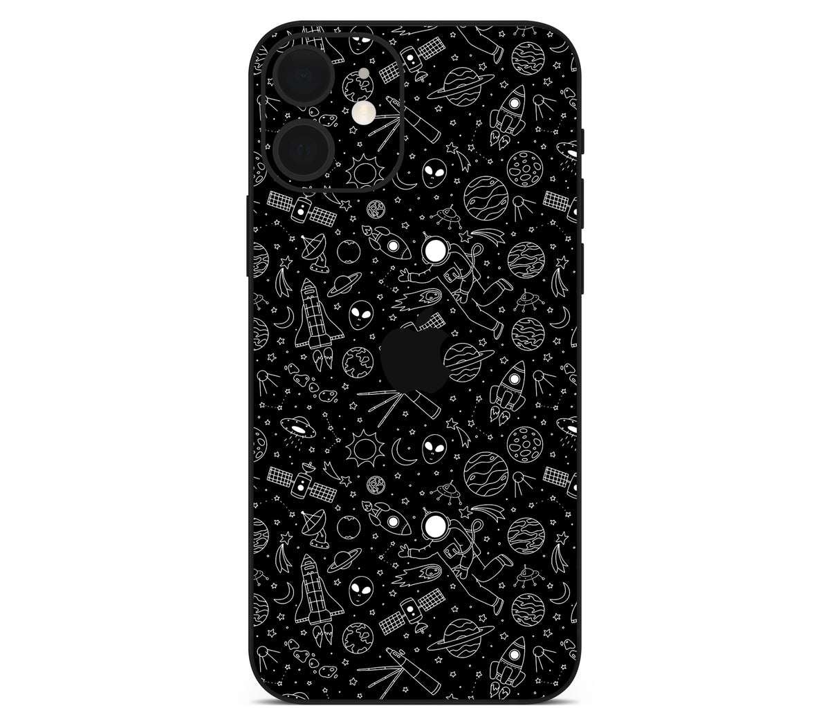 iPhone 12 skin, Cygnus, back skin with logo cutout