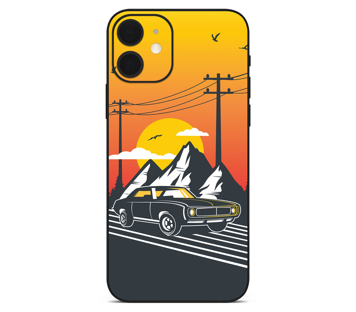 iPhone 12 skin, Last Ride, back skin