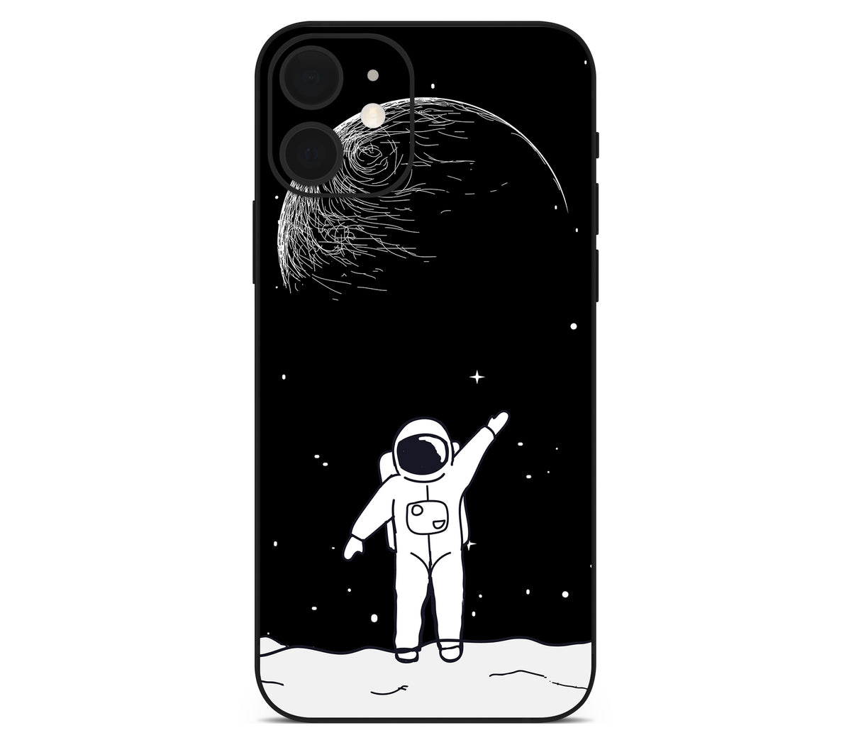 iPhone 12 skin, Moonwave, back skin