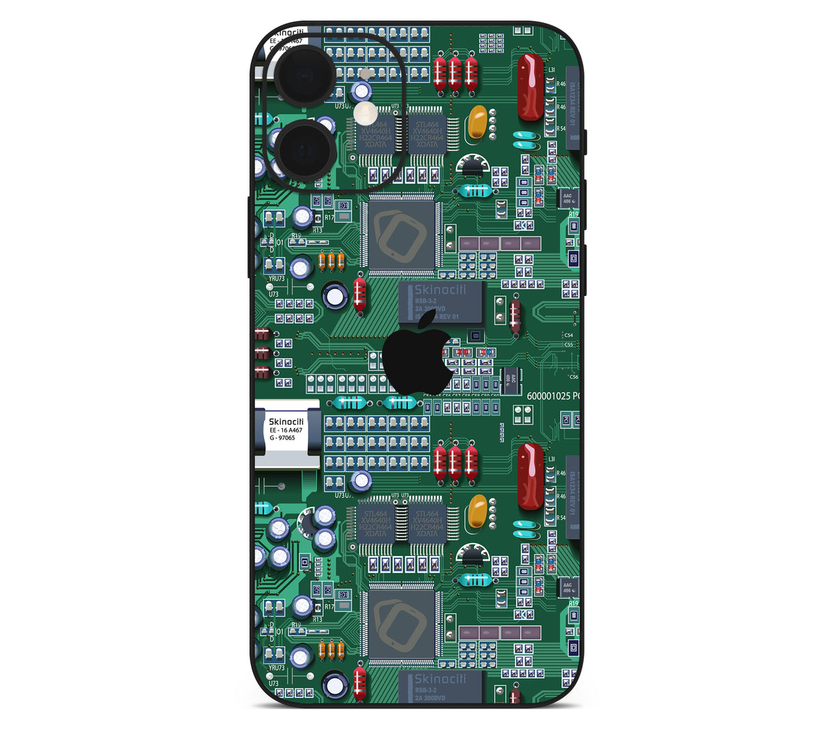 iPhone 12 skin, Terminal, back skin with logo cutout