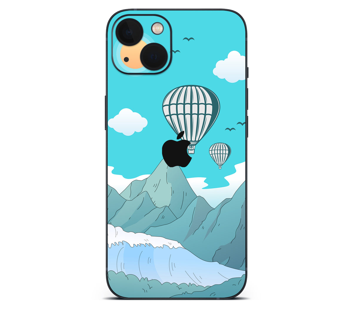 iPhone 13 Mini skin, Altitude Error, back skin with logo cutout