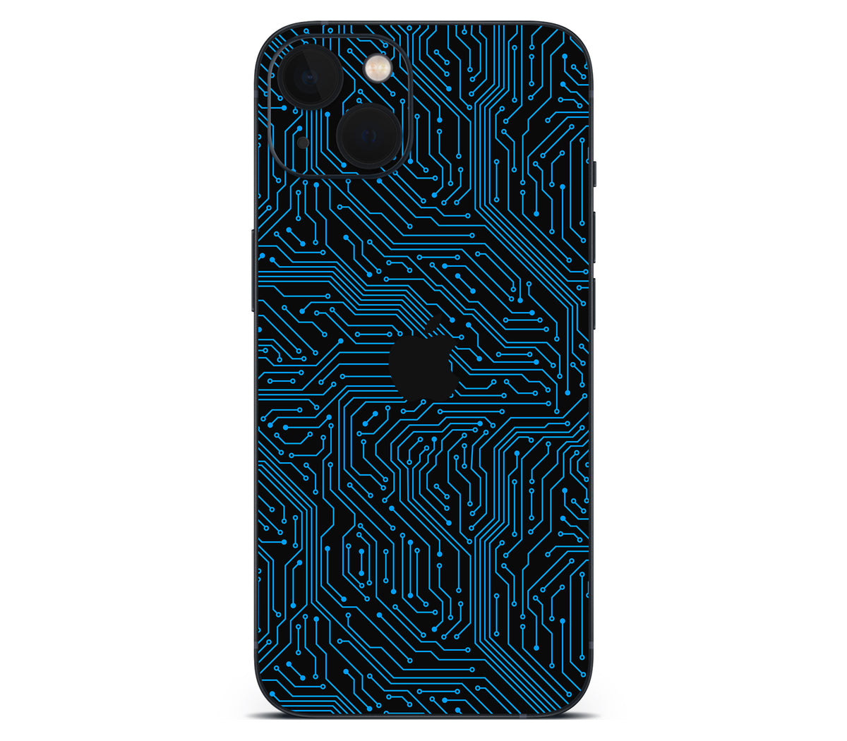 iPhone 13 Mini skin, Eternal Blue, back skin with logo cutout