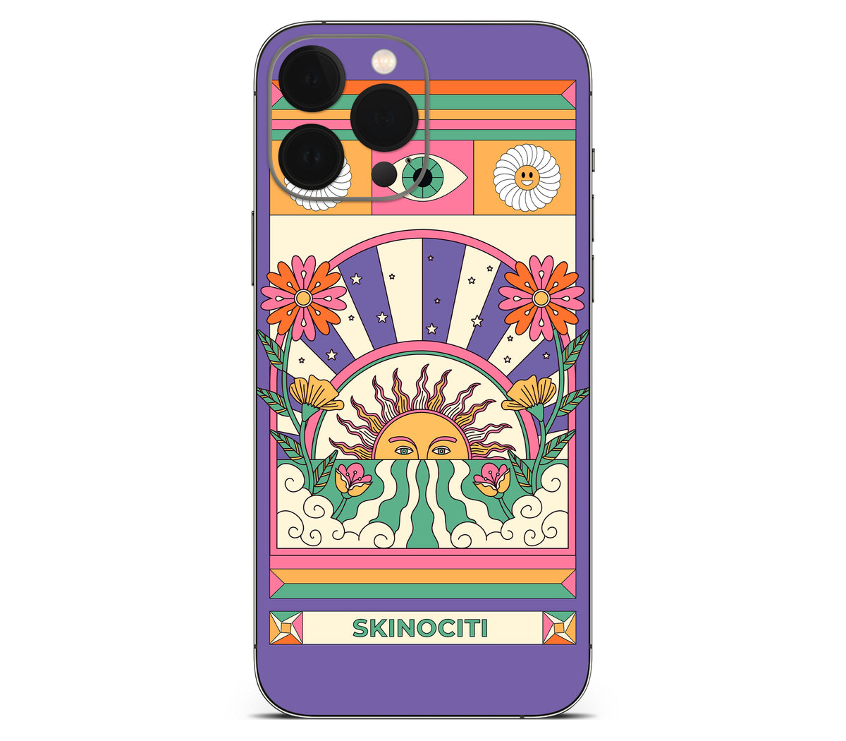 iPhone 13 Pro skin, Acidic Glare, back skin