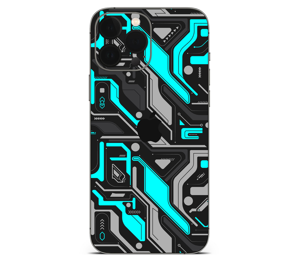 iPhone 13 Pro skin, Code Rot (Glitch), back skin with logo cutout