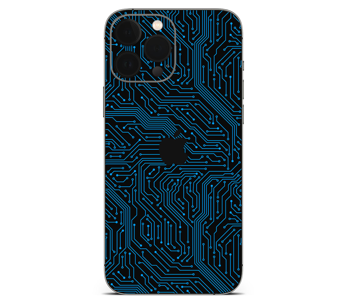 iPhone 13 Pro skin, Eternal Blue, back skin with logo cutout