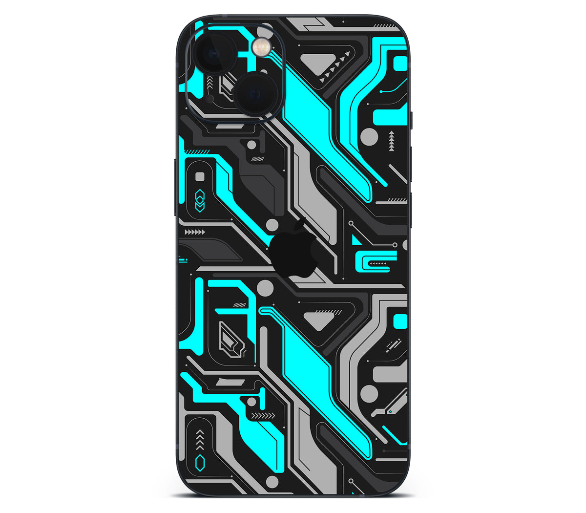 iPhone 13 skin, Code Rot (Glitch), back skin with logo cutout