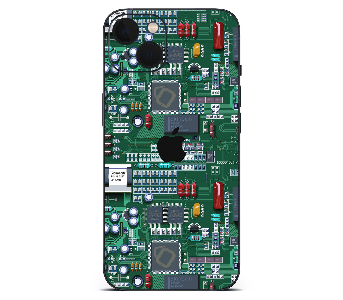 iPhone 13 skin, Terminal, back skin with logo cutout