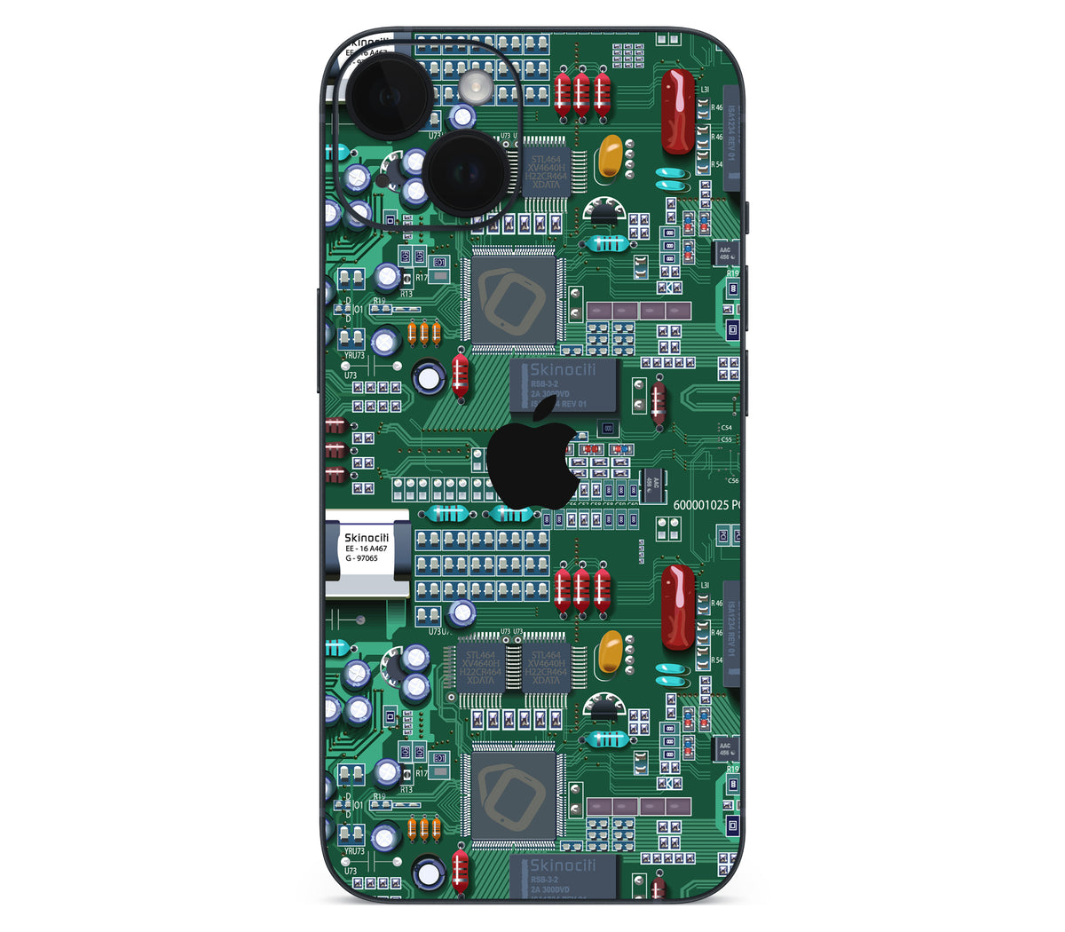 iPhone 14 Plus skin, Terminal, back skin with logo cutout