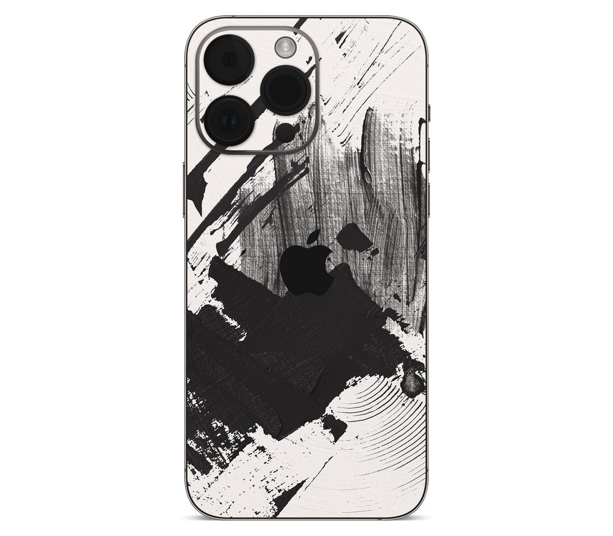 iPhone 14 Pro Max skin, Black Noir, back skin with logo cutout