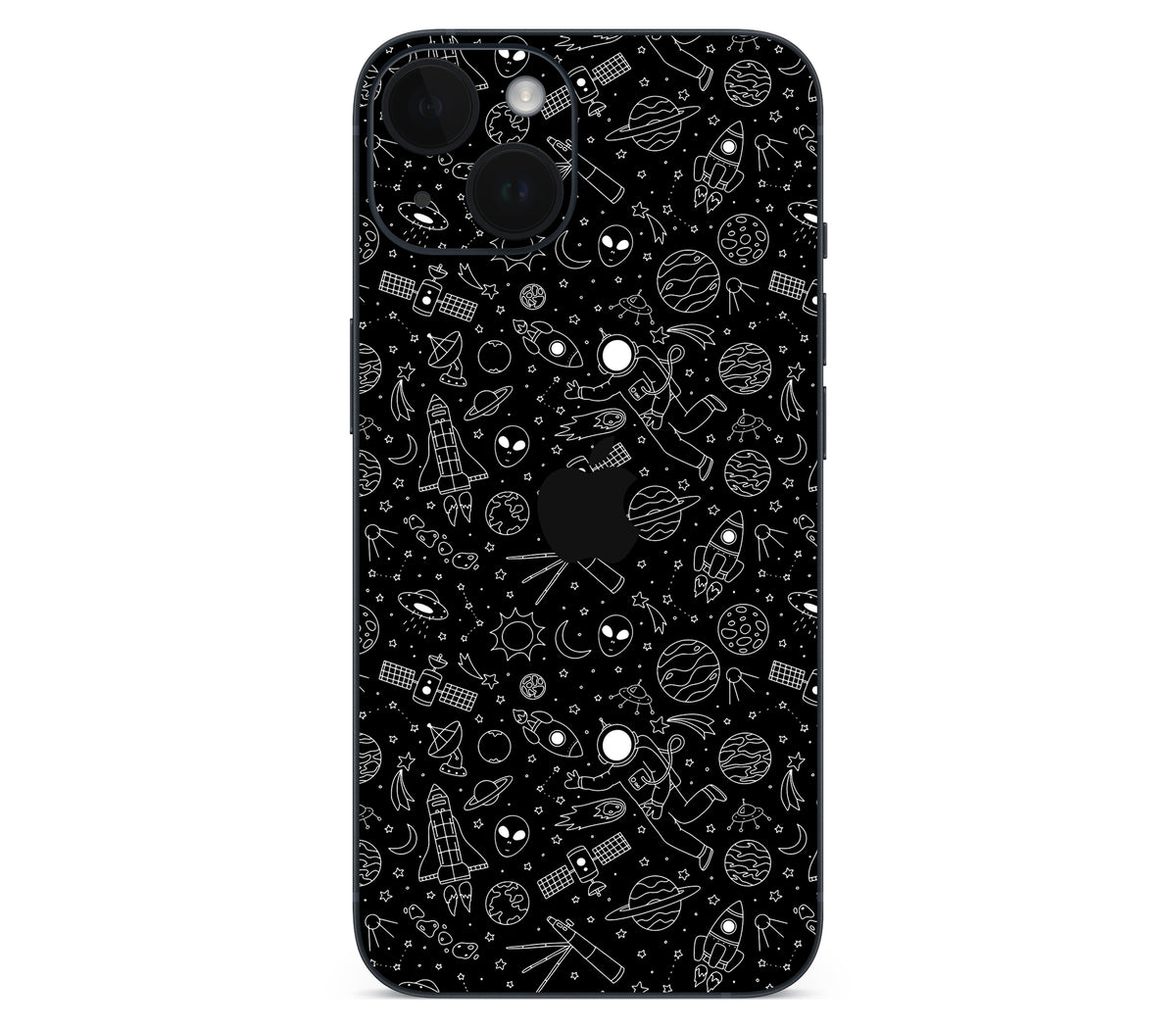 iPhone 14 skin, Cygnus, back skin with logo cutout