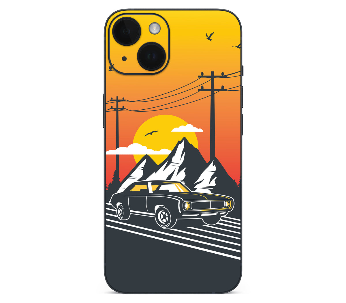 iPhone 14 skin, Last Ride, back skin
