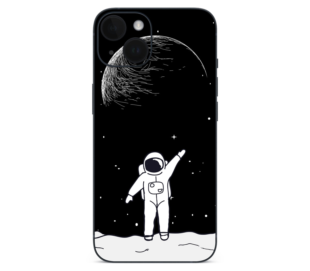 iPhone 14 skin, Moonwave, back skin