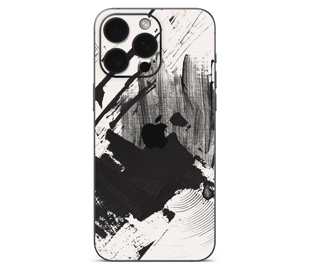 iPhone 15 Pro Max skin, Black Noir, back skin with logo cutout