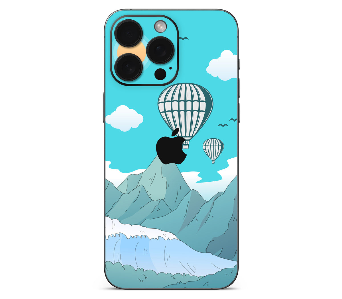 iPhone 15 Pro skin, Altitude Error, back skin with logo cutout