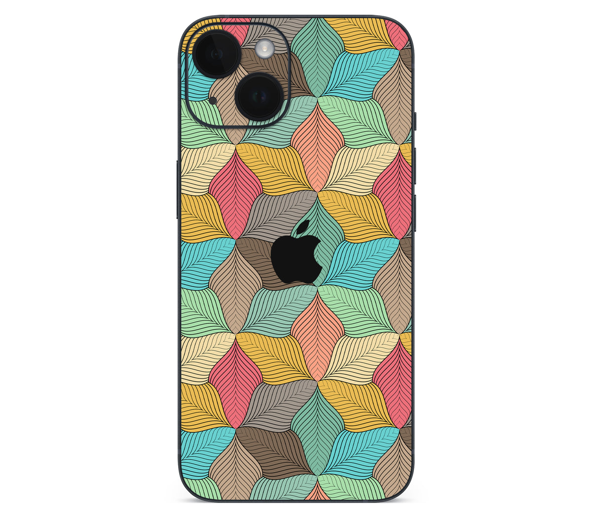 iPhone 15 skin, Blossom, back skin with logo cutout