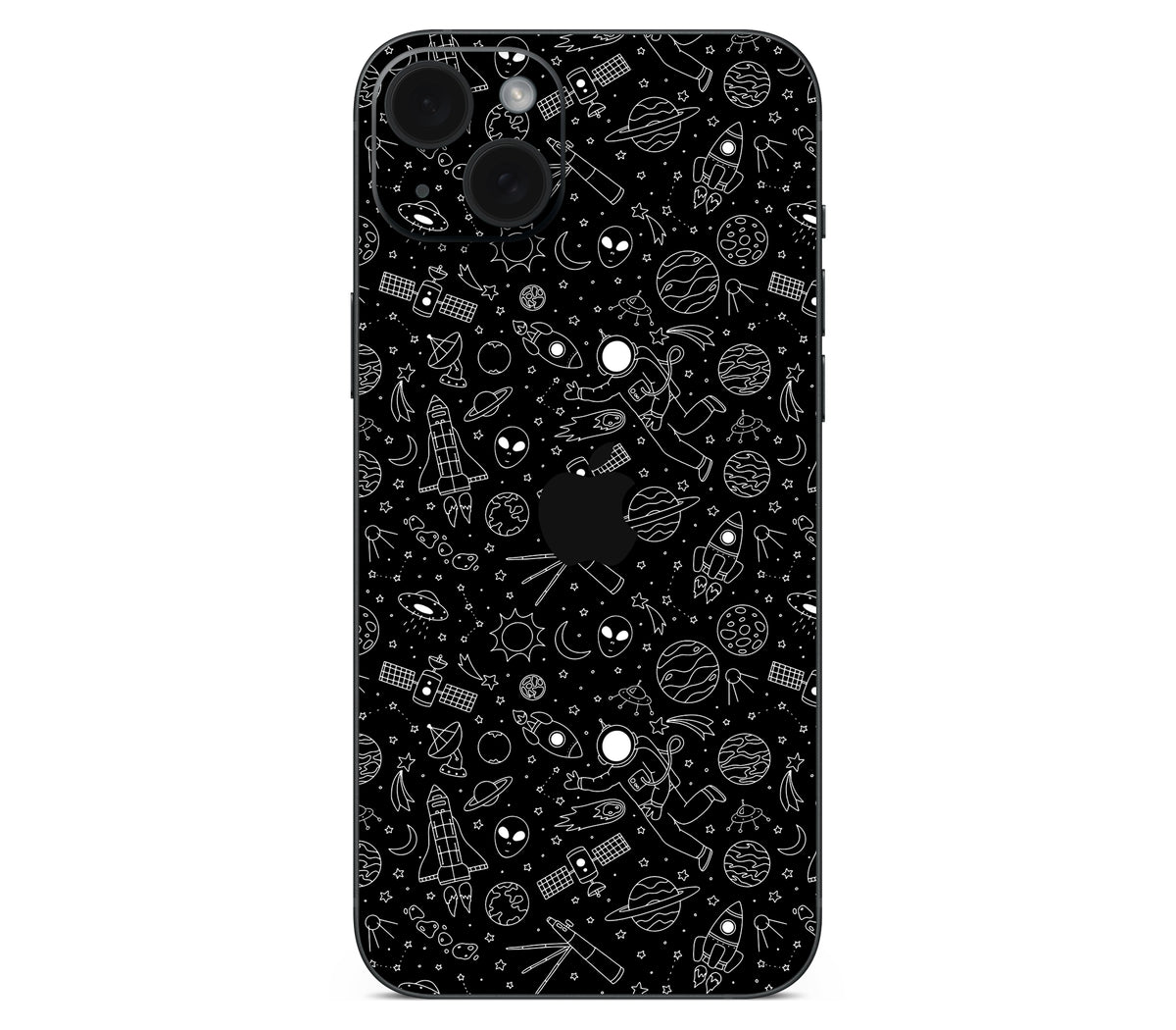 iPhone 15 skin, Cygnus, back skin with logo cutout