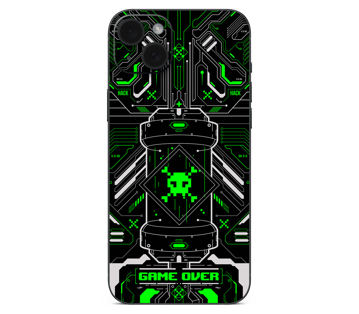iPhone 15 skin, Fatal Error (Acid), back skin
