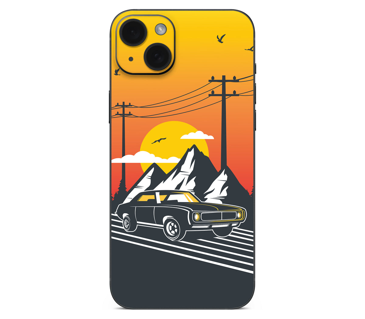 iPhone 15 skin, Last Ride, back skin