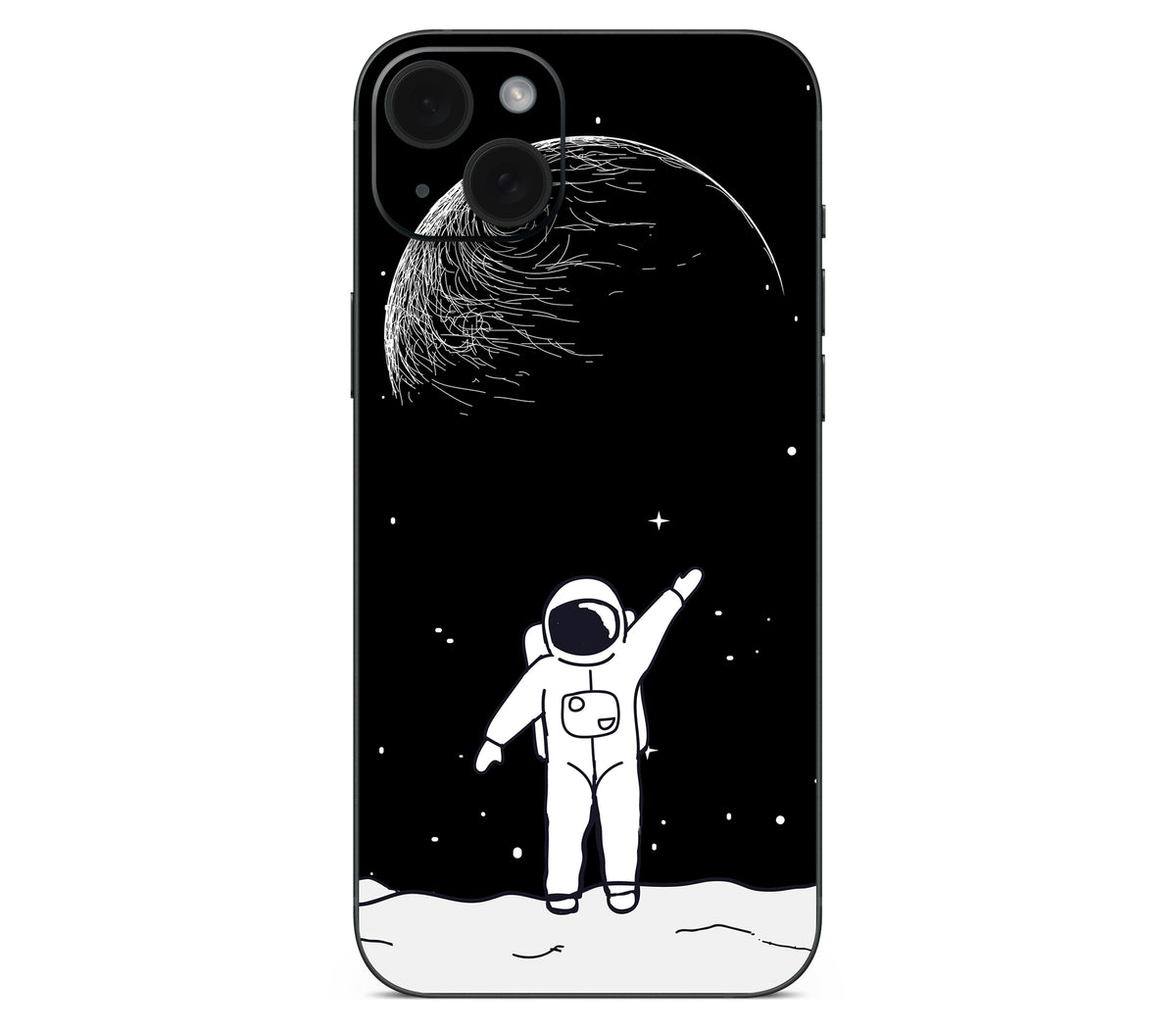 iPhone 15 skin, Moonwave, back skin
