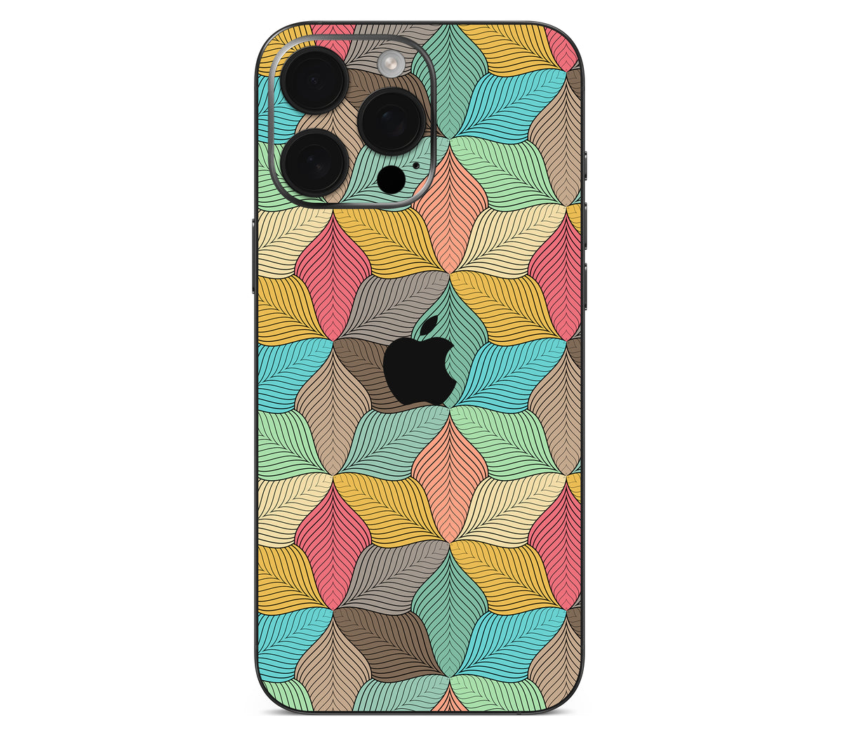 iPhone 16 Pro skin, Blossom, back skin with logo cutout