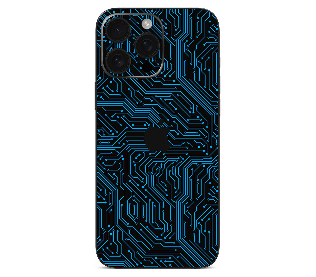 iPhone 16 Pro skin, Eternal Blue, back skin with logo cutout