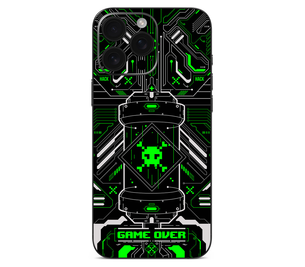 iPhone 16 Pro skin, Fatal Error (Acid), back skin