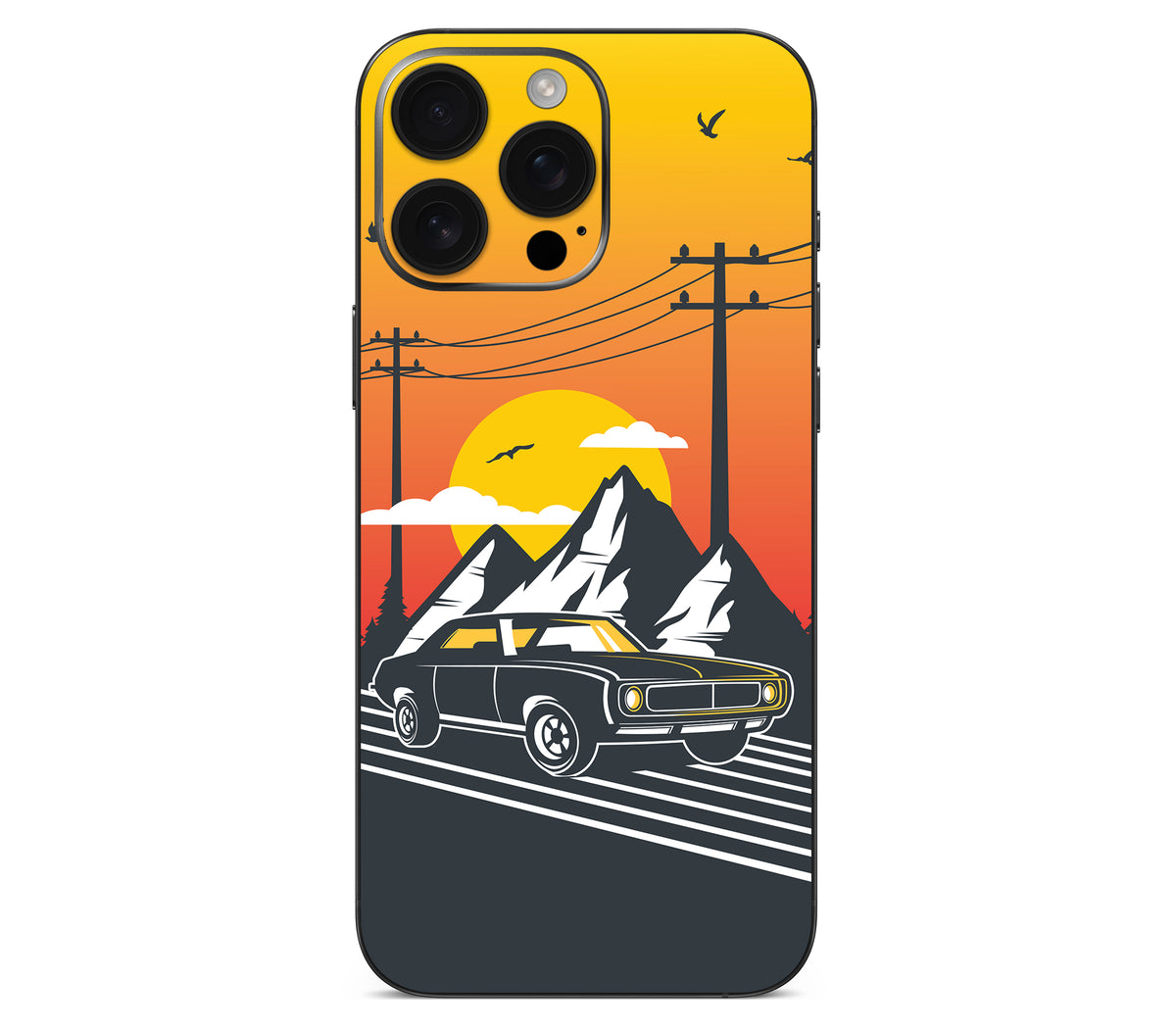 iPhone 16 Pro skin, Last Ride, back skin