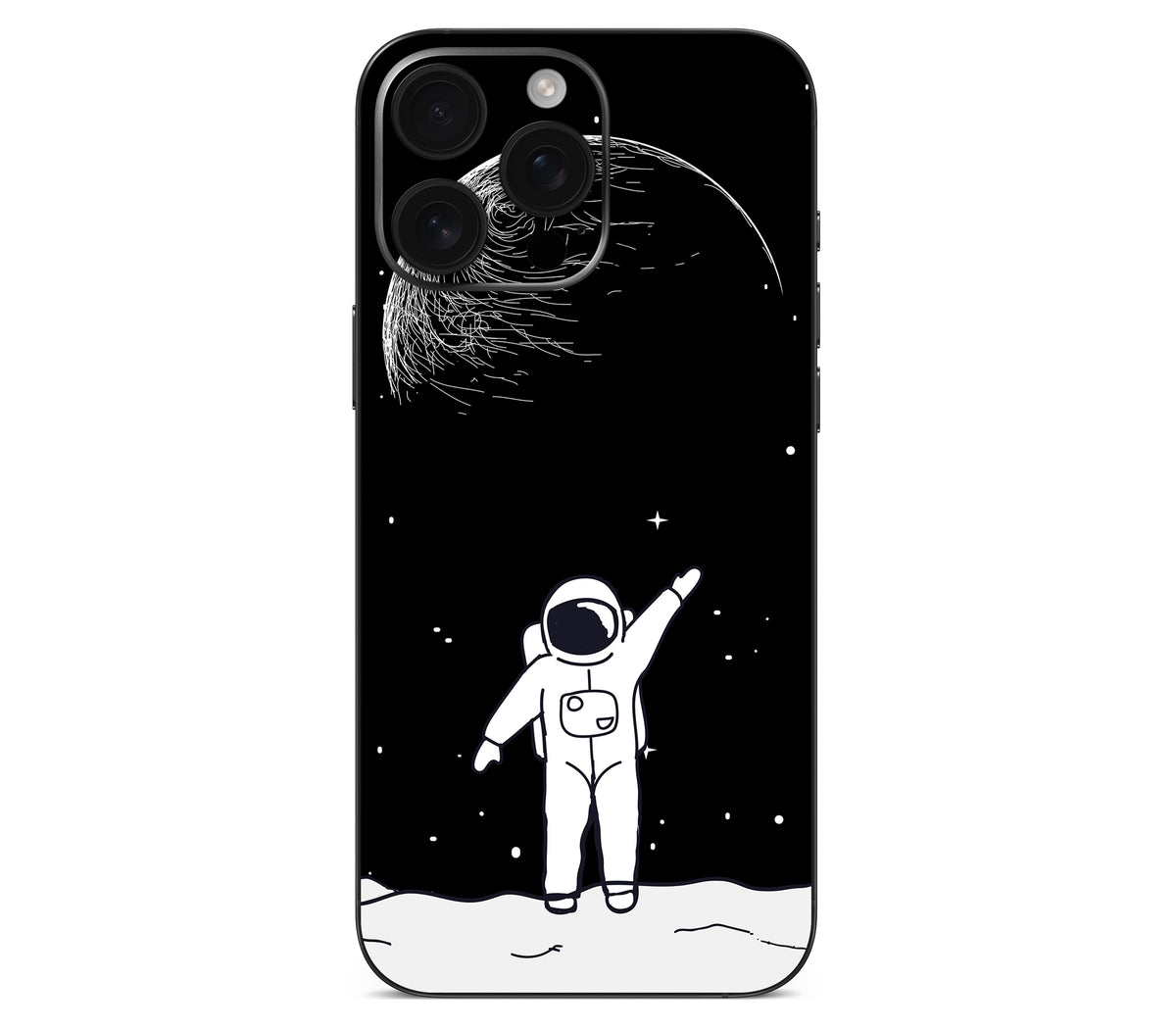 iPhone 16 Pro skin, Moonwave, back skin