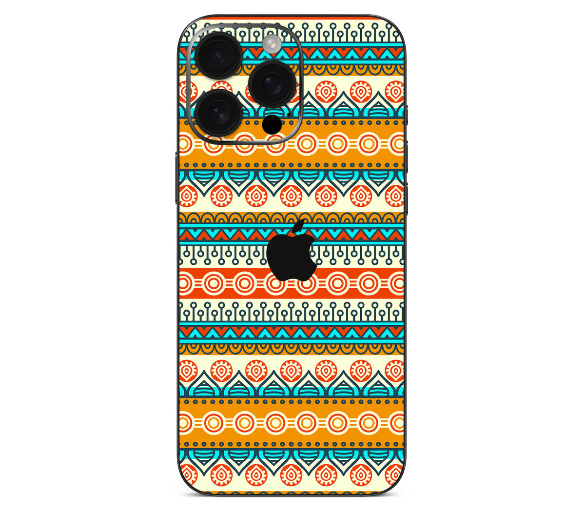 iPhone 16 Pro skin, Rangoli, back skin with logo cutout
