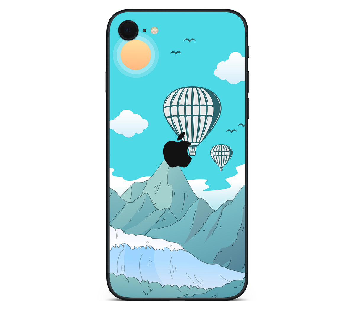 iPhone SE 2020 Gen2 skin, Altitude Error, back skin with logo cutout