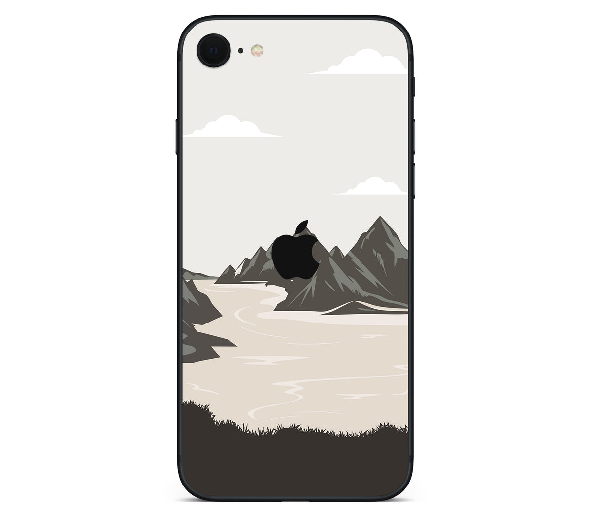 iPhone SE 2020 Gen2 skin, Dope Valley, back skin with logo cutout