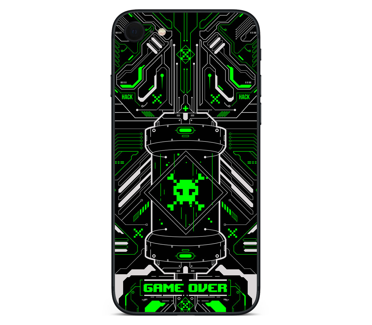 iPhone SE 2022 Gen3 skin, Fatal Error (Acid), back skin