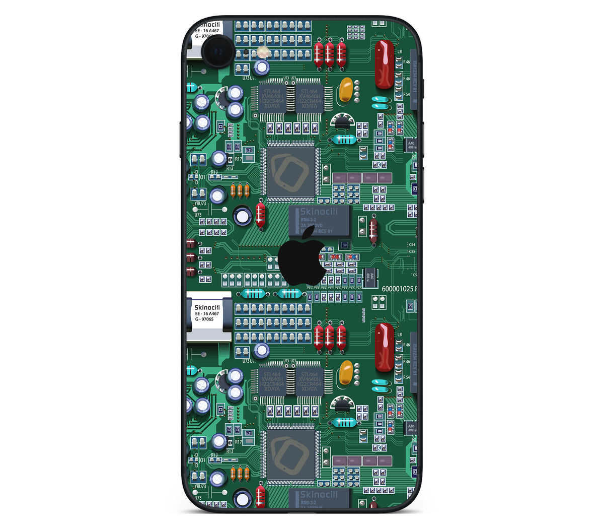 iPhone SE 2022 Gen3 skin, Terminal, back skin with logo cutout