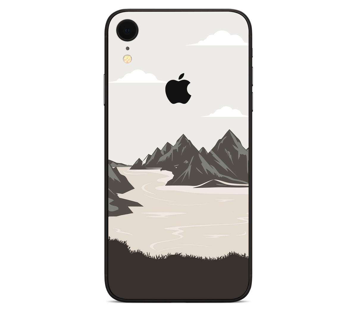 iPhone XR skin, Dope Valley, back skin with logo cutout