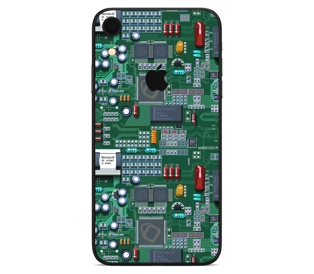 iPhone XR skin, Terminal, back skin with logo cutout