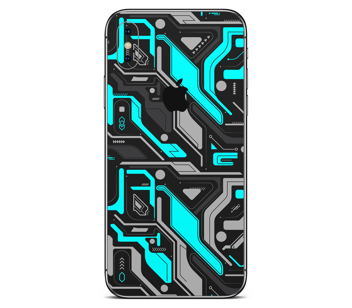 iPhone XS Max skin, Code Rot (Glitch), back skin with logo cutout