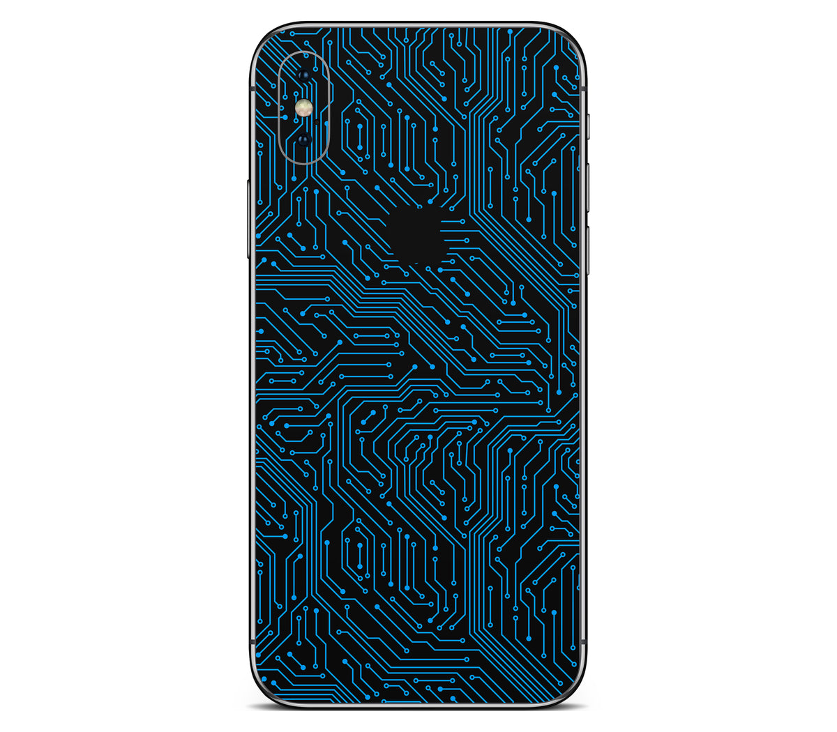 iPhone XS Max skin, Eternal Blue, back skin with logo cutout
